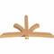Ekena Millwork Davenport Timber Gable Bracket, Western Red Cedar, 84"W x 49"H x 5 1/2"D x 5 1/2"F, 14/12 Pitch GBW084X49X0606DAV00SWR - alternate 2